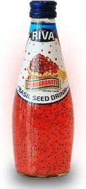 Basil seed drink Pomegranate flavor "Напиток Семена базилика с ароматом гранат" 290 мл