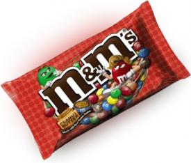 Шоколадное драже M&Ms Peanut Butter (со вкусом арахисового масла) 80 грамм