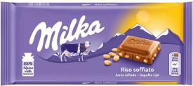 Молочный шоколад Milka Воздушный Рис 100 г